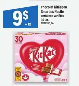 Maxi chocolat KitKat ou Smarties Nestlé offer