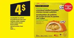 Maxi no name* sans nom* broccoli & cheese uncooked stuffed breaded chicken breast cutlets offer