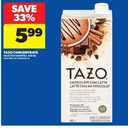 Real Canadian Superstore TAZO CONCENTRATE offer