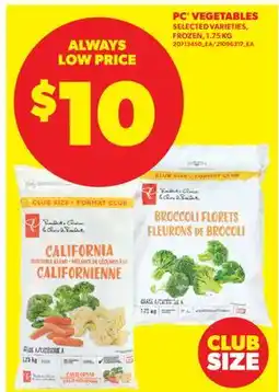 Real Canadian Superstore PC VEGETABLES offer