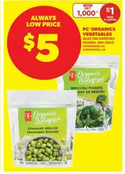Real Canadian Superstore PC ORGANICS VEGETABLES offer