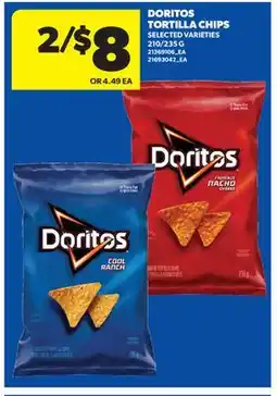 Real Canadian Superstore DORITOS TORTILLA CHIPS offer