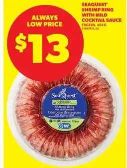 Real Canadian Superstore SEAQUEST SHRIMP RING WITH MILD COCKTAIL SAUCE offer