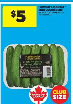 Real Canadian Superstore FARMER'S MARKET MINI CUCUMBERS, 11'S offer