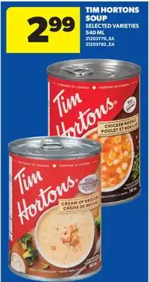 Real Canadian Superstore TIM HORTONS SOUP offer