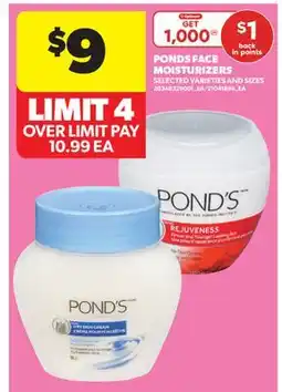 Real Canadian Superstore PONDS FACE MOISTURIZERS offer
