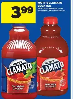 Real Canadian Superstore MOTT'S CLAMATO COCKTAIL offer