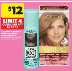 Real Canadian Superstore L'ORÉAL EXCELLENCE HAIR COLOUR OR ROOT COVER UP offer