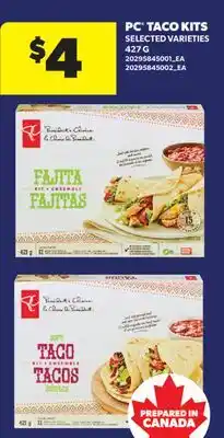 Real Canadian Superstore PC TACO KITS offer