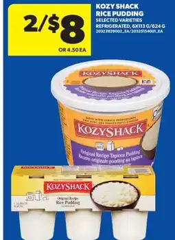 Real Canadian Superstore KOZY SHACK RICE PUDDING, 6X113 G/624 G offer
