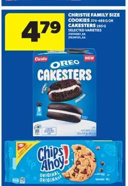 Real Canadian Superstore CHRISTIE FAMILY SIZE COOKIES, 374-488 G OR CAKESTERS, 285 G offer