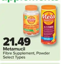 PharmaChoice Metamucil Fibre Supplement, Powder offer