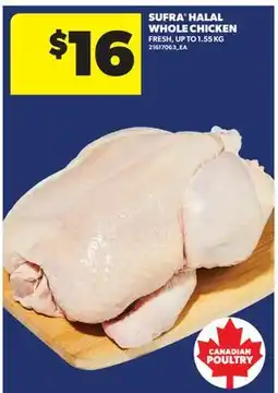 Real Canadian Superstore SUFRA HALAL WHOLE CHICKEN, UP TO offer