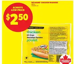 Real Canadian Superstore NO NAME CHICKEN WIENERS offer