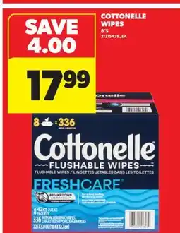 Real Canadian Superstore COTTONELLE WIPES, 8'S offer