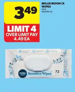 Real Canadian Superstore MILLIE MOON 1X WIPES, 72'S offer