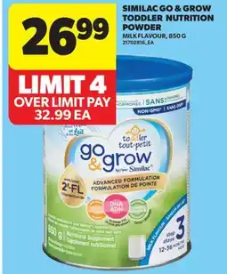 Real Canadian Superstore SIMILAC GO & GROW TODDLER NUTRITION POWDER offer