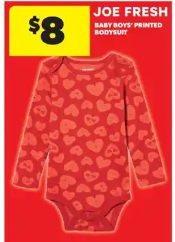 Real Canadian Superstore JOE FRESH BABY BOYS' PRINTED BODYSUIT offer