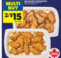 Real Canadian Superstore PRE-SAUCED 11 PIECE WINGS offer