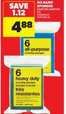 Real Canadian Superstore NO NAME SPONGES, 6' S offer