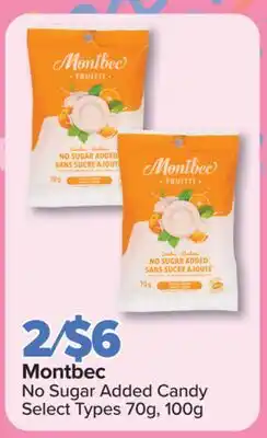 PharmaChoice Montbec No Sugar Added Candy offer