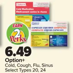 PharmaChoice Option+ Cold, Cough, Flu, Sinus offer
