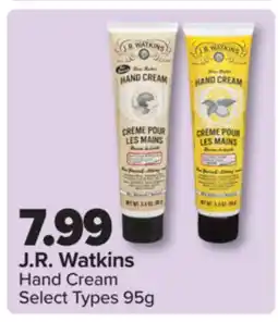 PharmaChoice J. R. Watkins Hand Cream offer