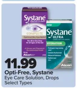 PharmaChoice Opti-Free, Systane Eye Care Solution, Drops offer