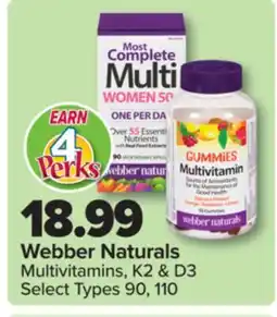 PharmaChoice Webber Naturals Multivitamins, K2 & D3 offer