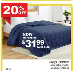 Oxford Mills Evelyn Comforter with satin border offer