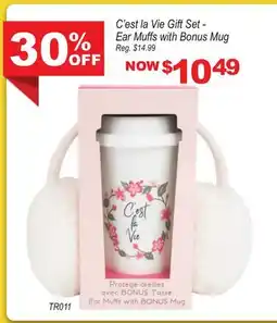 Oxford Mills C'est la Vie Gift Set - Ear Muffs with Bonus Mug offer
