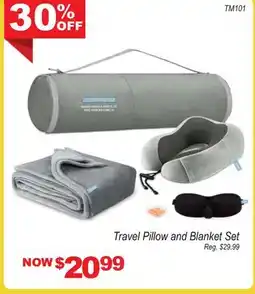 Oxford Mills Travel Pillow and Blanket Set offer