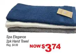 Oxford Mills Spa Elegance 2pk Hand Towel offer