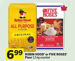 Foodland ROBIN HOOD or FIVE ROSES Flour offer