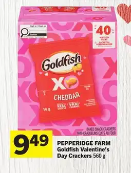 Foodland PEPPERIDGE FARM Goldfish Valentine's Day Crackers offer
