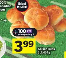 Foodland Kaiser Buns offer