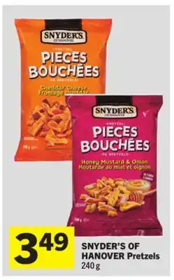 Foodland SNYDER'S OF HANOVER Pretzels offer