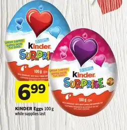 Foodland KINDER Eggs offer
