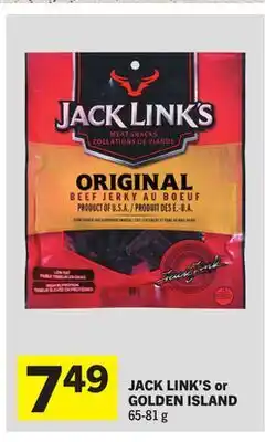 Foodland JACK LINK'S or GOLDEN ISLAND offer