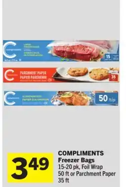 Foodland COMPLIMENTS Freezer Bags offer
