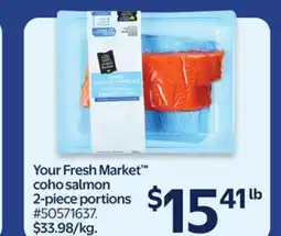 Walmart Your Fresh Market coho salmon offer
