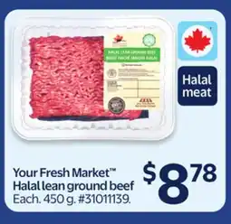 Walmart Your Fresh Market Halal lean ground beef offer
