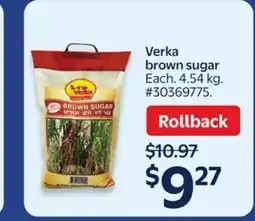 Walmart Verka brown sugar offer