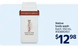 Walmart Native body wash offer