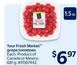 Walmart Your Fresh Market grape tomatoes offer