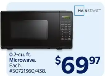 Walmart 0.7-cu. ft. Microwave offer
