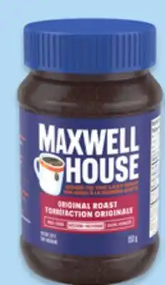 Walmart Maxwell House instant coffee offer