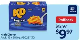 Walmart Kraft Dinner offer