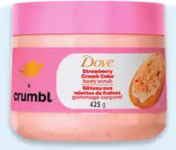 Walmart Dove x Crumbl body scrub offer