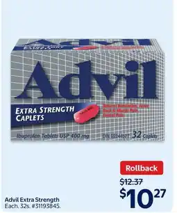 Walmart Advil Extra Strength offer